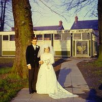 Our wedding day was Dec. 26, 1968 in Belfast, N. Ireland. The place is Eastside Church of Christ. The wedding was beautiful...